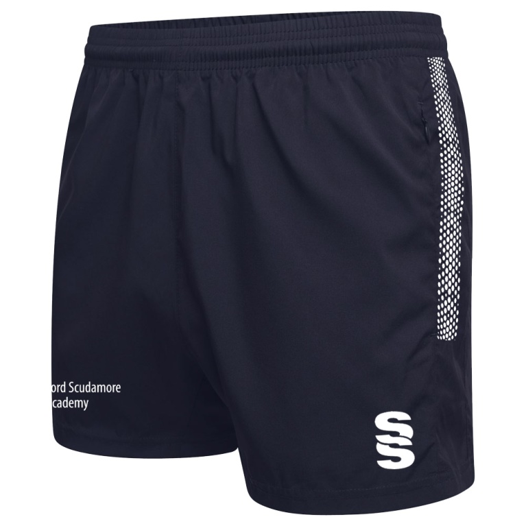 Lord Scudamore Academy - Performance Gym Short - Navy/White - Unisex