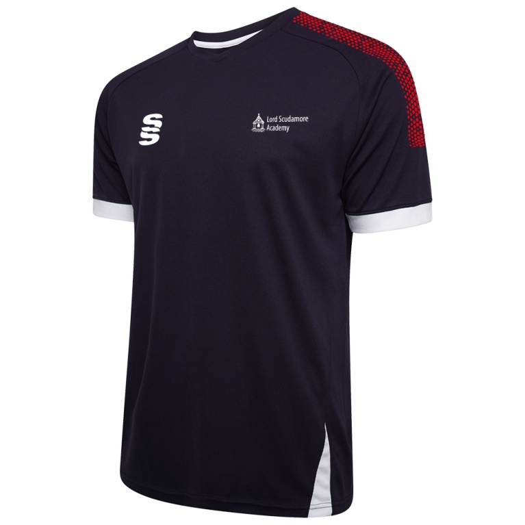 Lord Scudamore Academy - Fuse Training Shirt Navy/Red - Unisex